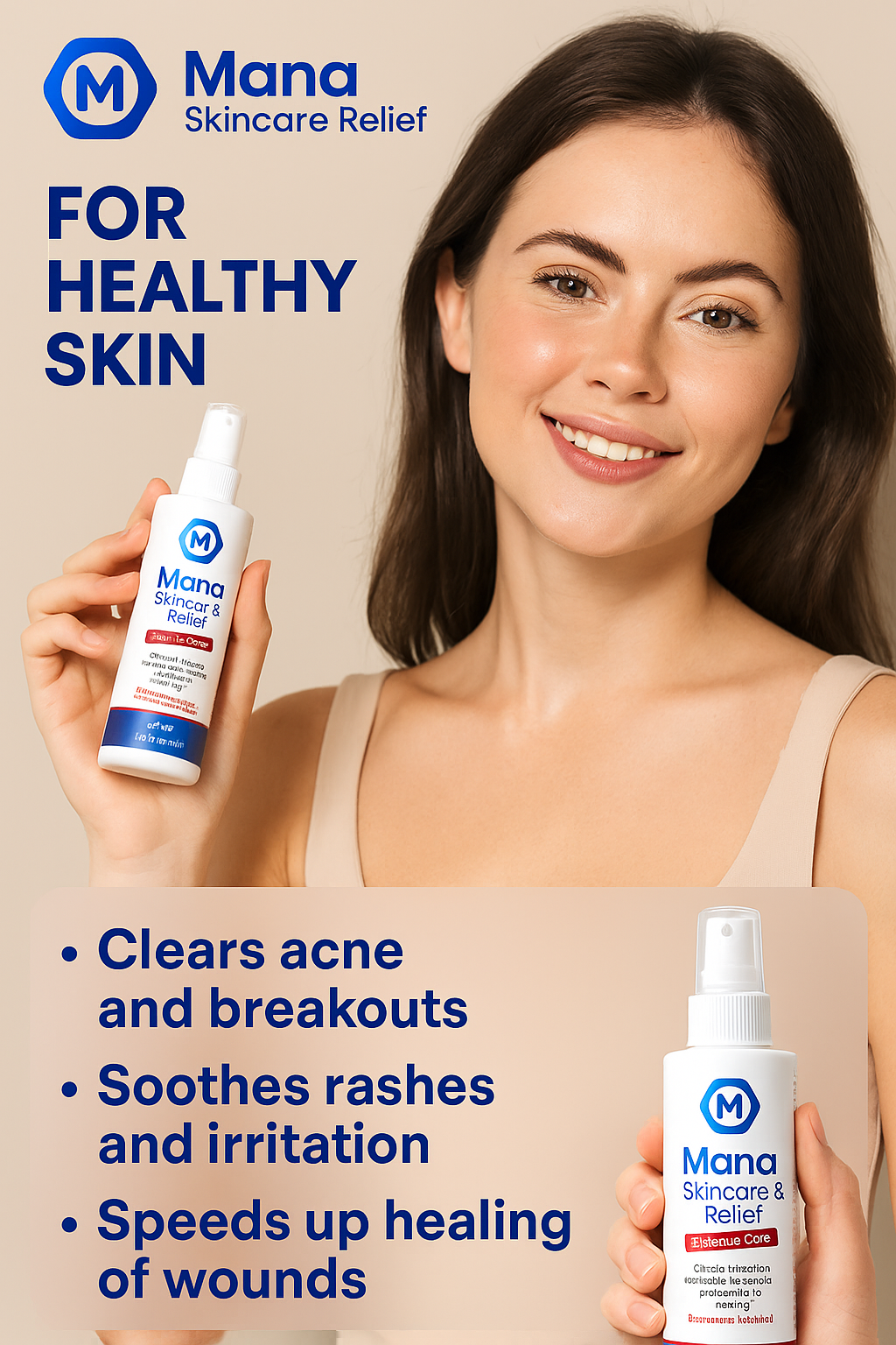 Mana Skincare & Relief™ Extreme Care – HOCL Spray for Sensitive Skin & Pressure Areas (4 oz)